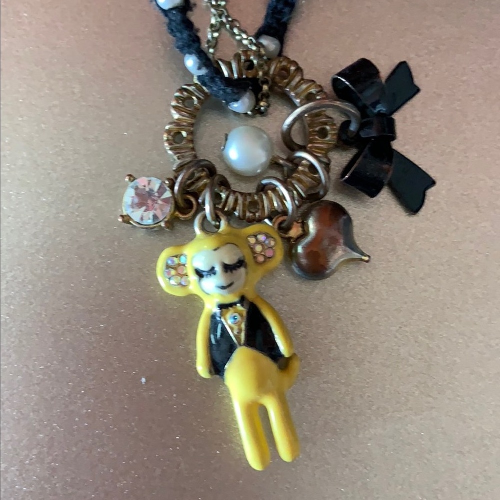 Betsy Johnson Monkey necklace